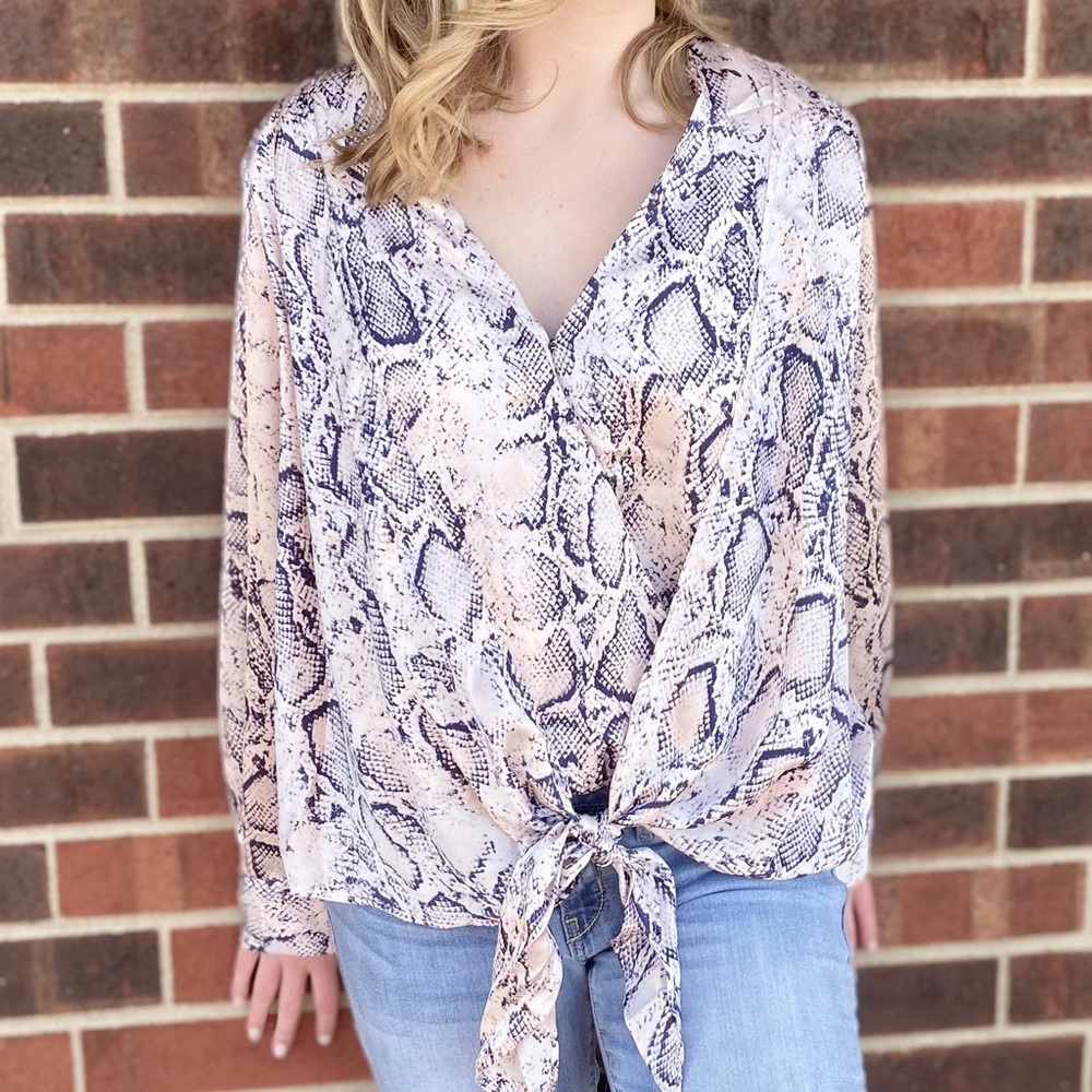 Snake Print Blouse